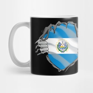 Proud El Salvador Flag, El Salvador gift heritage, Salvadorian girl Boy Friend Salvadoreño Mug